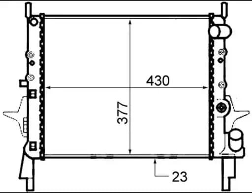 Radyatör 7701039152 resmi
