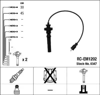 (RCEM1202) Buji Kablosu MD365102 resmi