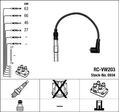(RCVW203) Buji Kablosu 06A905409E resmi