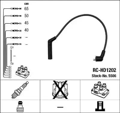 (RCHD1202) Buji Kablosu 2750122B00 resmi