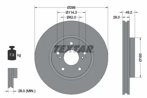 Ön Fren Diski 435120P010 resmi