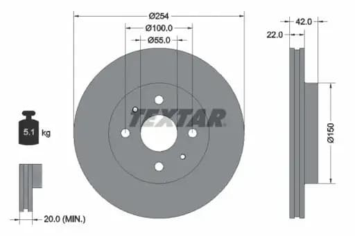 Ön Fren Diski 43512B1030000 resmi