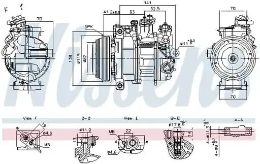 Klima Kompresörü A0008304500 resmi