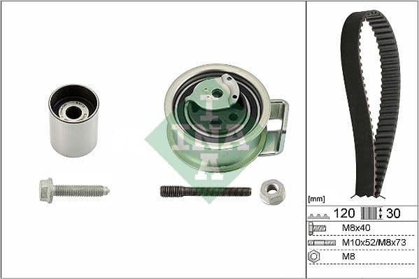 INA 530017610 | Triger Seti Audi A6 00 > A6 Avant 98 > 01 Ford Galaxy 95 > 06 Toledo I 95 > 99 Ajm