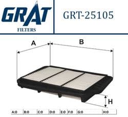 GRAT 25105 | Hava Filtresi-(Chevrolet: Lacetti 04 > 10 Nubira 05 >)
