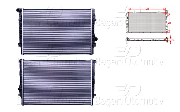 AUTOLUX 1113057-22 | Su Radyatörü Mekanik Mt 650X433x32 VW Golf7 Passat Audi A3 Tt Seat Leon 1.8 TSI 2.0 1.8 TFSI 2.0 TFSI 2.0 Gtı 2.0 Cupra 13 >