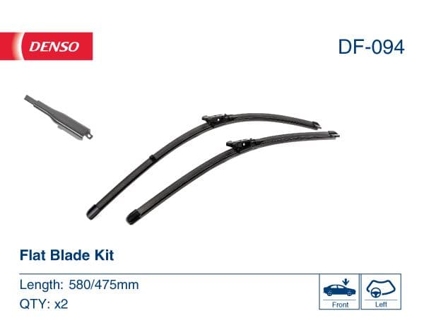 DENSO DF-094 | Silecek Seti 580-475mm Jaguar S-Type 07 -