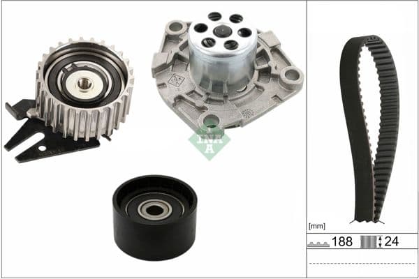 INA 530096830 | Triger Set Ve Devirdaim (Fiat Egea Doblo 1.6 JTD Alfa Romeo Tonale 1.6 Vgt-D Jeep Compass 1.6 JTD)