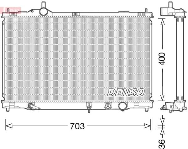 DENSO DRM50095 | Su Radyatörü Lexus Gs-S19-430400×727X36 05-11
