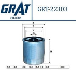 GRAT 22303 | Yakıt Filtresi Mercedes-Benz Om601 602 603