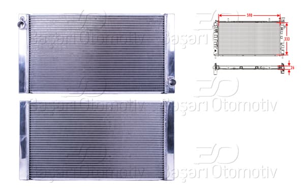 WISCO 3113554-00 | Su Radyatörü Brazing Mt 590X334x24 Mini Cooper R56 05-13. R55 Clubman 06-14. R57 Cabrıo 07-15 R58 Coupe. R59 Roadster 10-15 R60 Countryman 10-16 1.6Tdı. 1.6Turbo 07 >