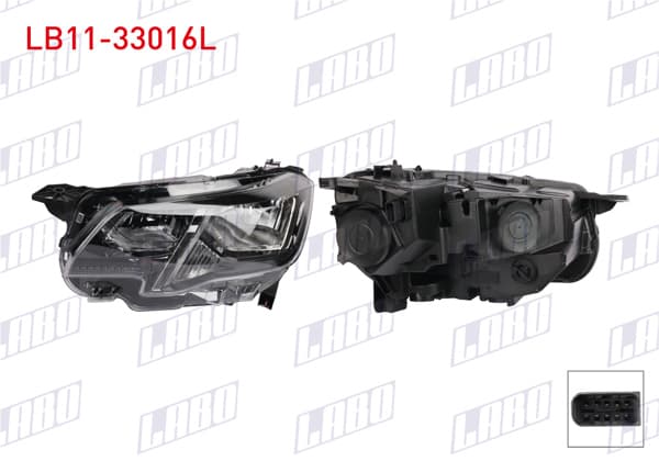 LABO LB11-33016L | Far Sol Peugeot Partner 2018 -