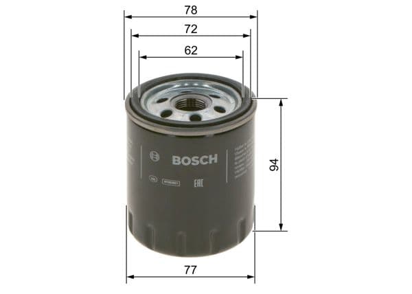 BOSCH F026407268 | Yağ Filtre (Peugeot Boxer / Citroen Jumper 2.0 Blue Hdı 07 / 15 -)