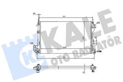 KALE 363575 | Su Radyatörü Opel Vectra C Vectra C Gts Sıgnum 2.0 2.2Dtı. 2.0 16V Turbo. 3.2 V6 03 08-Saab 9-3 2.0T 2.0T Bıopower 08 15 (Mt) Mekanık650×416X34