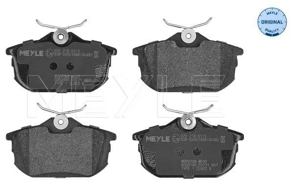 MEYLE 0252186115 | Fren Balatası Smart Arka Forfour Carisma / Colt