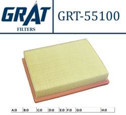 GRAT 55100 | Hava Filtresi-(Ssangyong: Actyon 2.0Xdı 05 > / Actyon Sports 2.0Xdı 07 > 12 / Kyron 2.0Xdı 05 >)