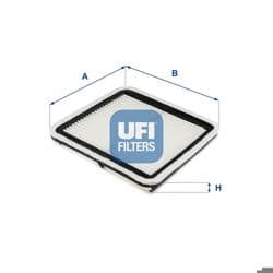 UFI 30.615.00 | Hava Filtresi Subaru Forester 2.0 2008-Impreza III-IV 07-IV 2003-12-Outback II-III-IV-Xv I 2012