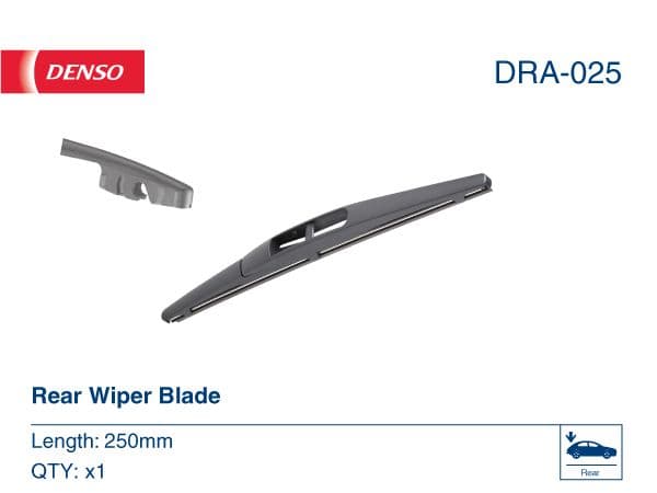 DENSO DRA-025 | Suzuki Vitara Toyota Auris (_E15_) / Corolla Hyundai Arka Silecek 25 Cm