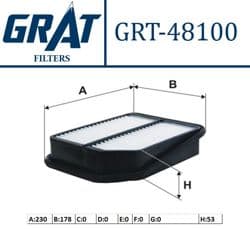 GRAT 48100 | Hava Filtresi-(Suzuki: Grand-Vitara 06 > 11)
