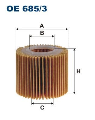 FILTRON OE685-3 | Filtre Yağ-(Toyota Corolla 1.33 08 / Auris 1.33 08 / Yaris 1.33 08 / Corolla 13 / 1.6 / Daihatsu Sirion 1.0-1.3 05 /)