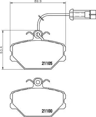 8DB355006-191 Ön Fren Balatası resmi