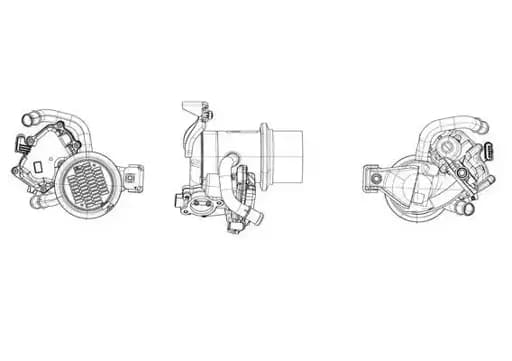 EGR Soğutucusu 04L131512AJ resmi