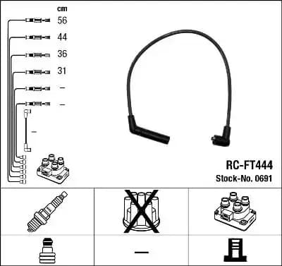 (RCFT444) Buji Kablosu 2750122B00 resmi