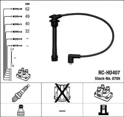 (RCHD407) Buji Kablosu resmi