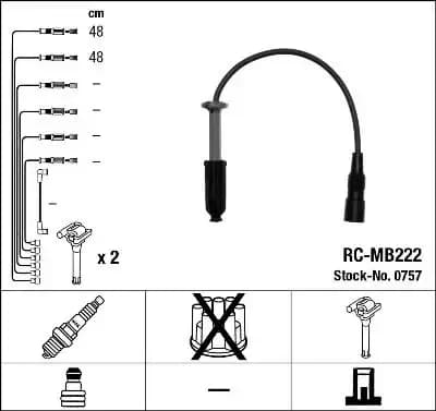 (RCMB222) Buji Kablosu A1101591818 resmi