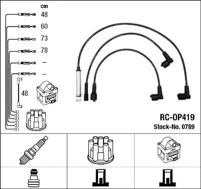 (RCOP419) Buji Kablosu 1612533 resmi