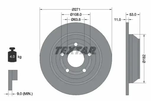 Arka Fren Diski L1TC2A315AA resmi