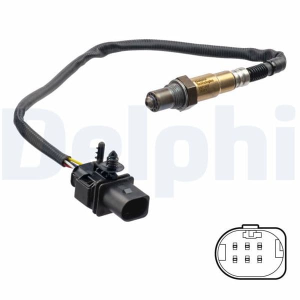 DELPHI ES21247-12B1 | Oksijen Sensorü-Alfa Romeo / Fiat / Lancıa 04 / 2002 -