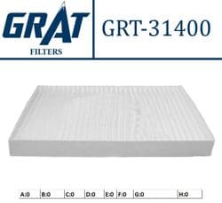 GRAT 31400 | Kabin Filtresi (Chrysler: 300C 2.7 3.0Crd 3.5 5.7 2004-2012)