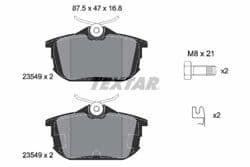 TEXTAR 2354901 | Fren Balatası Smart Arka Forfour Carisma / Colt