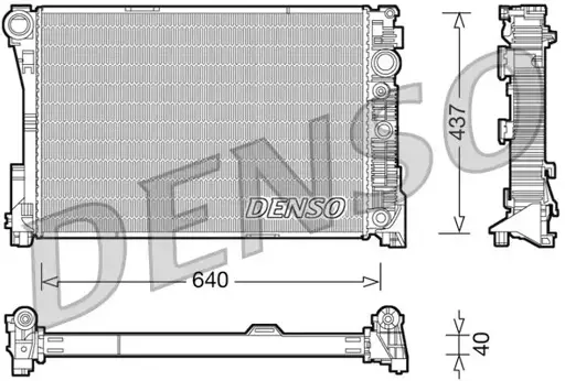 Radyatör A2045003103 resmi