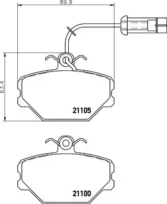 8DB355006-191 Ön Fren Balatası resmi