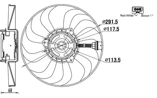 Fan Motoru 6QD959455B resmi