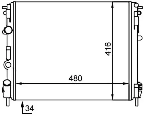 Radyatör 8200049080 resmi