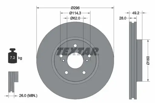 Ön Fren Diski 435120P010 resmi
