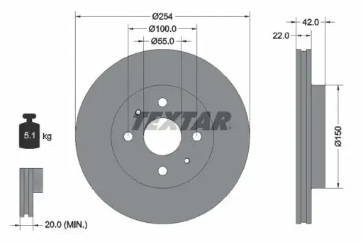 Ön Fren Diski 43512B1030000 resmi