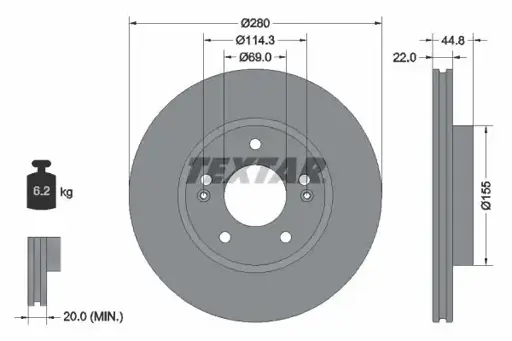 Ön Fren Diski 51712G2100 resmi