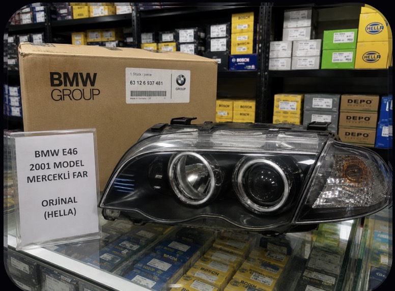 E46 Mercekli Far