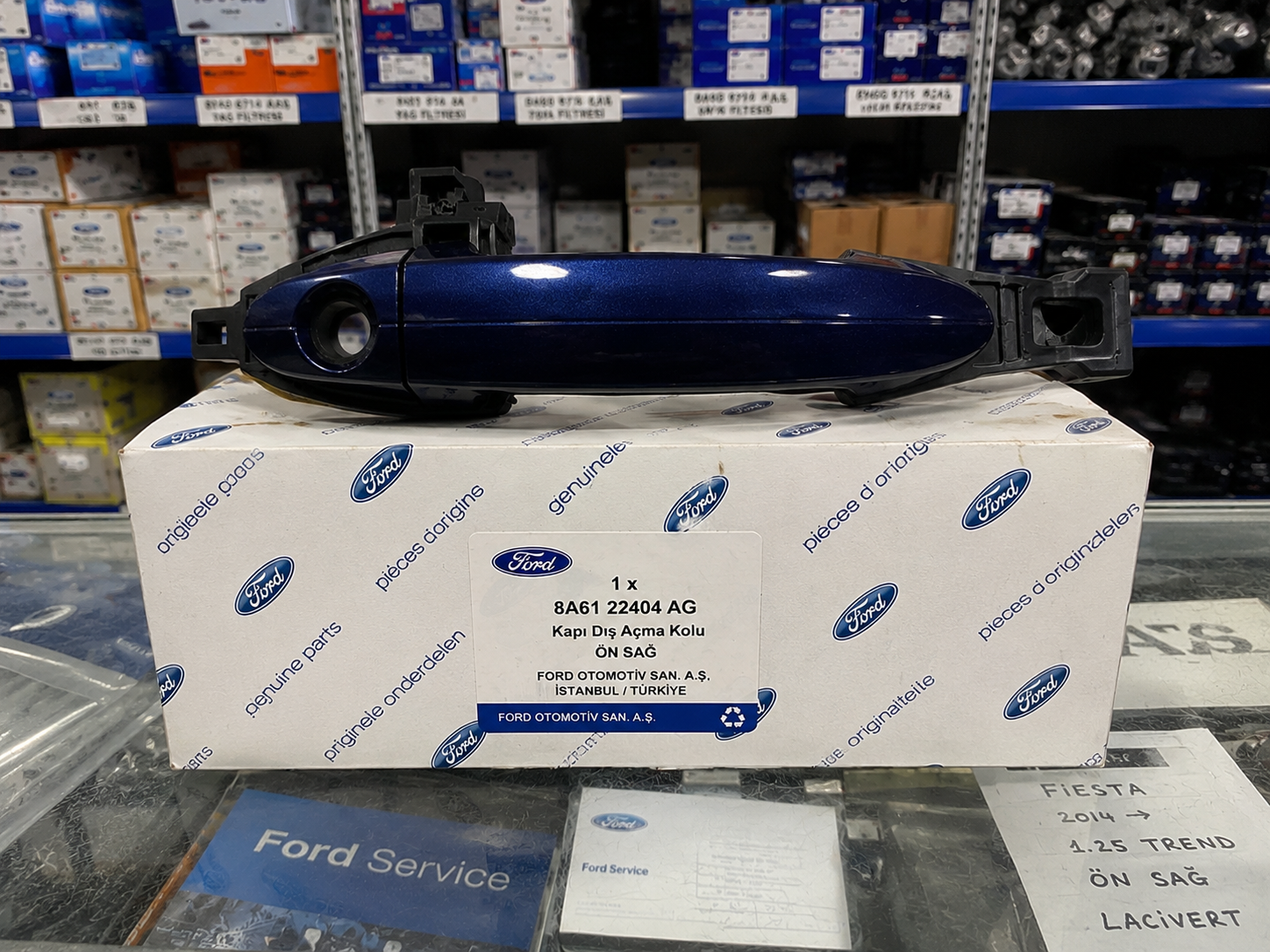 2014 1.2 trend Ford fiesta lacivert ön dış kapı kolu