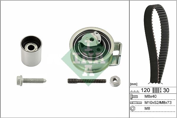 INA 530017610 | Triger Seti Audi A6 00 > A6 Avant 98 > 01 Ford Galaxy 95 > 06 Toledo I 95 > 99 Ajm