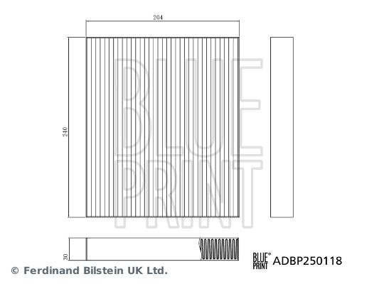BLUEPRINT ADBP250118 | Byd Seal 24 > Polen Filtresi