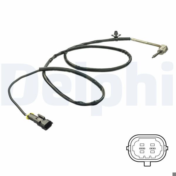 DELPHI TS30163 | Egzoz Sıcaklık Sensorü-Cadillac / Saab 09 / 2004 -