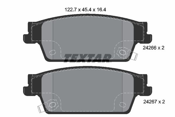 TEXTAR 2426601 | Fren Balatası Cadillac