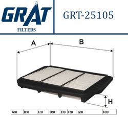 GRAT 25105 | Hava Filtresi-(Chevrolet: Lacetti 04 > 10 Nubira 05 >)