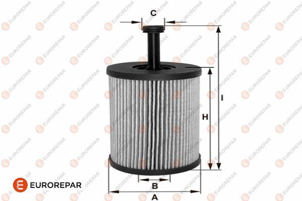 EUROREPAR 1682276380 | Yağ Filtresi Citroen 106 206 307 C2 C3 Xsara Ep6c Tu3jp Tu5jp 97 -