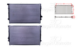 AUTOLUX 5Q0121251GN | Su Radyatörü Mekanik Mt-At 650X433 mm VW Golf7 Passat Audi A3 Tt Seat Leon 1.8 TSI 2.0 1.8 TFSI 2.0 TFSI 2.0 Gtı 2.0 Cupra 13 >